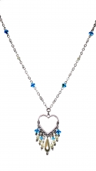 Blue Blue Heart Necklace