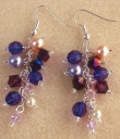 Purple Crystal Earrings