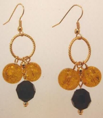 Black & Gold Earrings Black & Gold Earrings